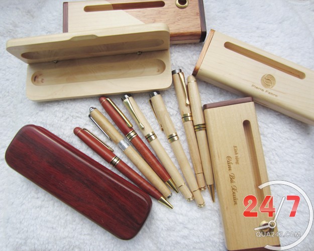 bút gỗ- hộp bút gỗ